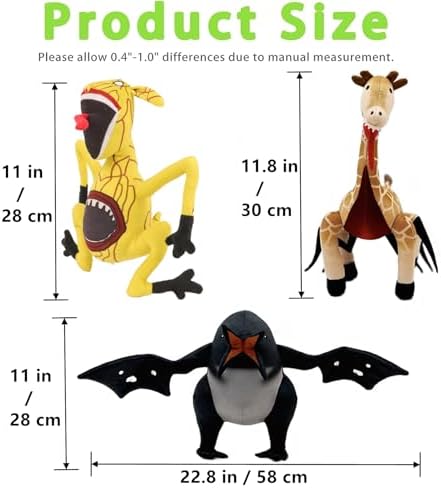 Zoochosis Plush Figures Giraffes and Penguins Dolls