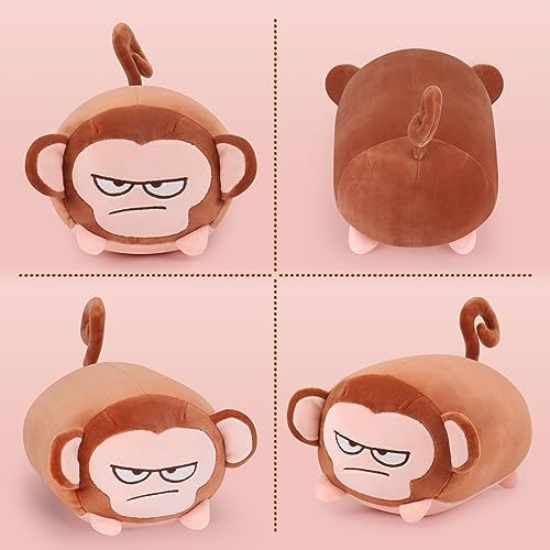 Achwishap Monkey Plush Throw Pillow