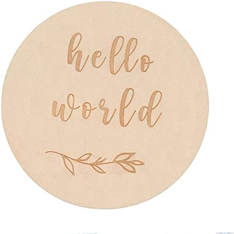 Wooden Baby Announcement Sign Double Sided