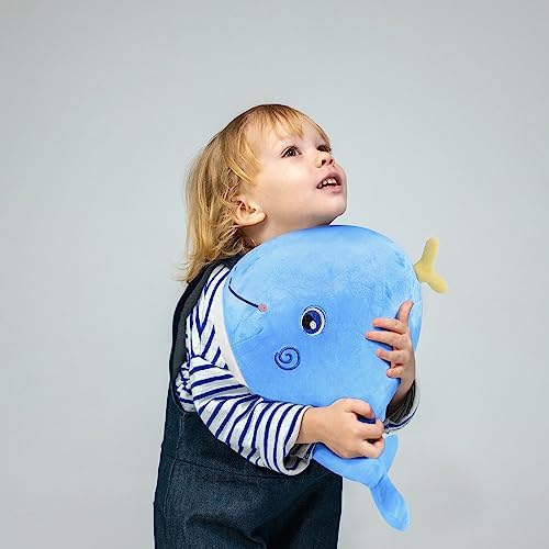 MUPI Blue Whale Plush Pillow Toy