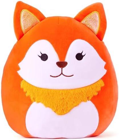 Large Fox Plush Pillow Stuffed Animal Toy