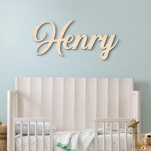 Woodland Wooden Name Sign for Nursery Wall Decor