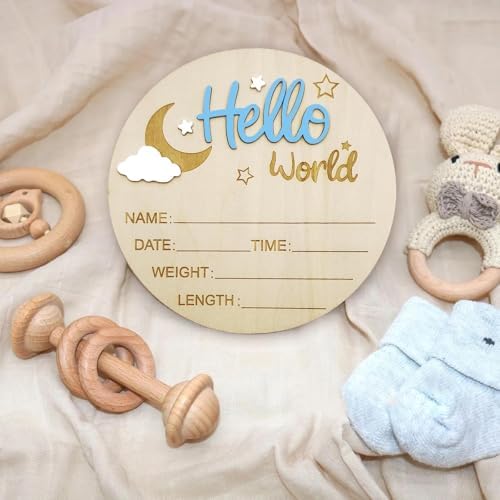 Baby Announcement Sign and Pen