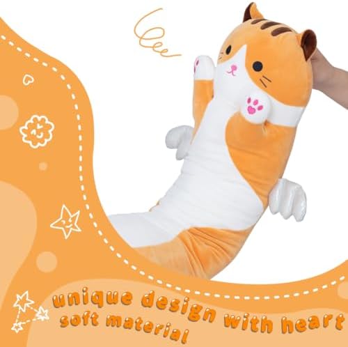 Yeqivo Cute Cat Plush Pillow 50cm
