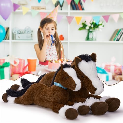 MaoGoLan Large Ridable Plush Horse Toy