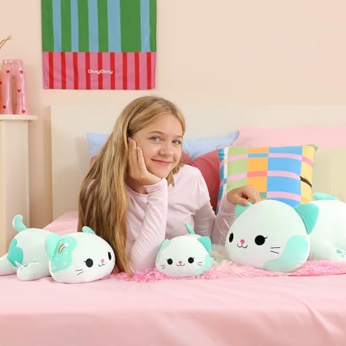 Onsoyours Rainbow Cat Plush 13 Inch Toy