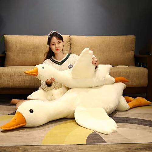 Giant Goose Plush Pillow - 51 in White