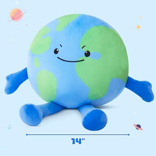 Earth Plush Pillow for Kids and Astronomy