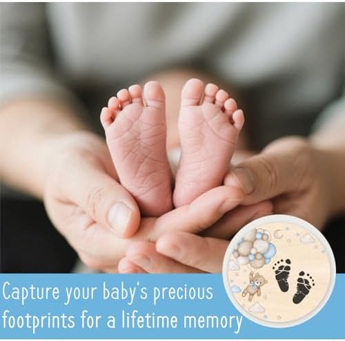 Andrain Double-Sided Wooden Baby Sign