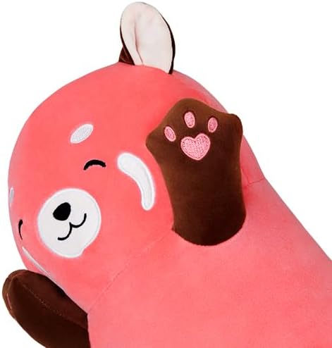 Yeqivo Cute Raccoon Plush Pillow 1968Inch Pink