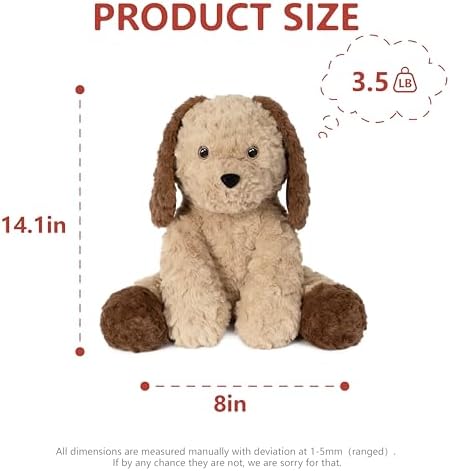 Niuniu Daddy 14 Inch Weighted Plush Dog