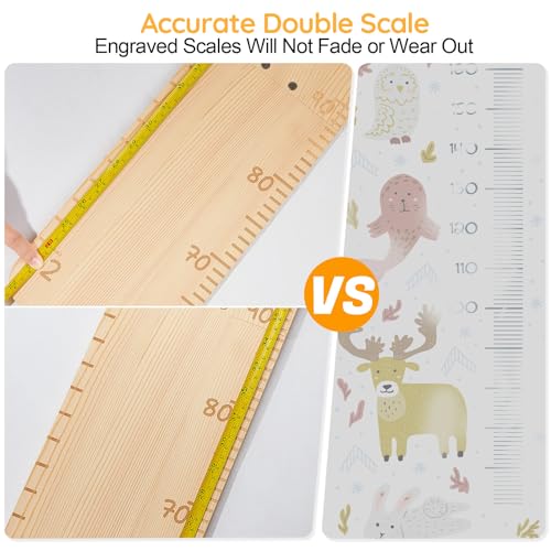 Unicorn Castle Wooden Wall Height Chart