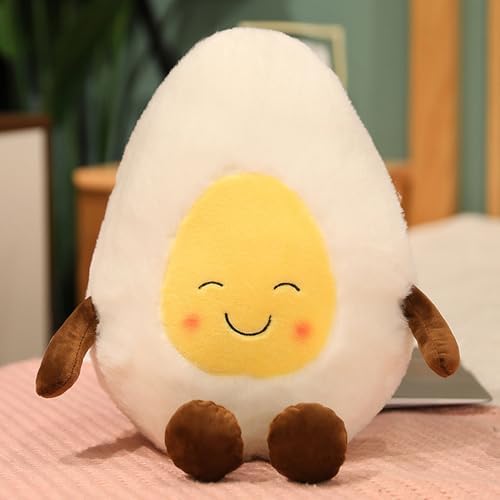Smiling Poached Eggs Plush Pillow - Soft and Cute
