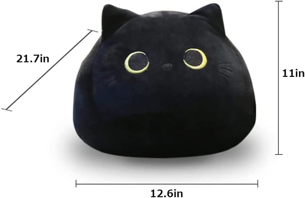 Black Cat Plush Pillow Toy For Kids Baby Girls