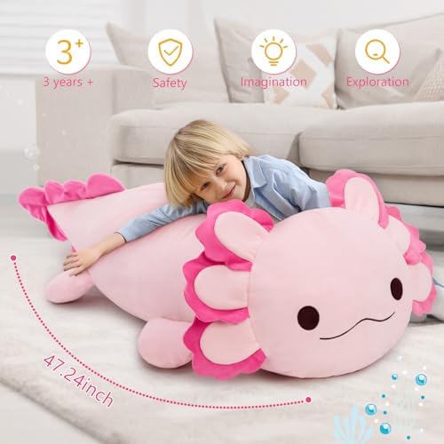 MaoGoLan 47 Inch Giant Axolotl Plush Pillow