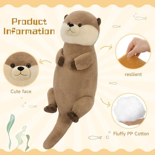 Tezituor 39 Inch Giant Otter Plush Pillow
