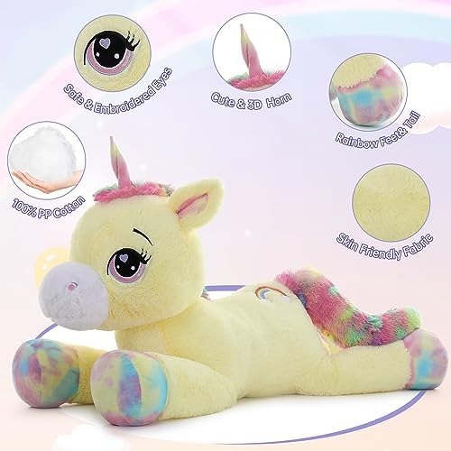 MaoGoLan 43 Inch Giant Unicorn Plush Pillow 1