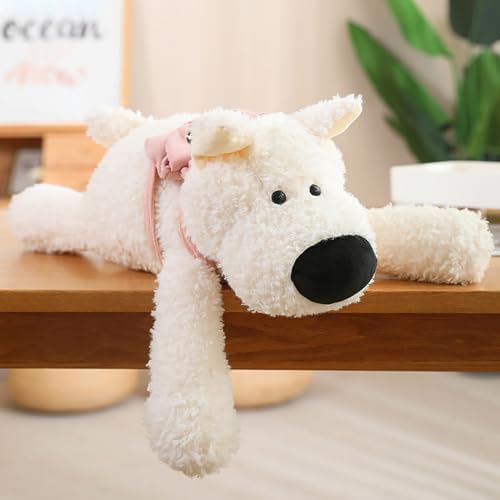 PEACH CAT West Highland White Terrier Plush Pillow with Backpack