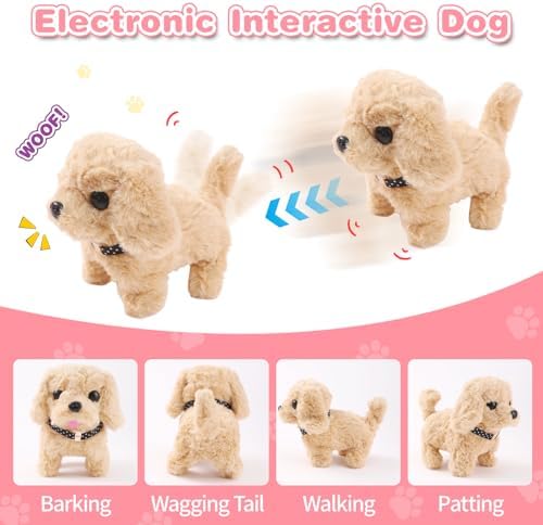 Volmop 14PCS Interactive Plush Dog Toy Set