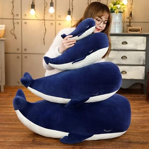 MUPI Blue Whale Plush Pillow 26 Inch