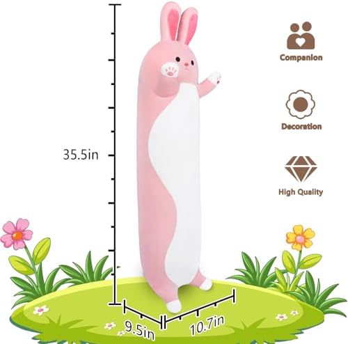 Sprinqdawin Long Rabbit Plush Pillow