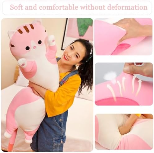 Somao Long Cat Plush Pillow for Kids