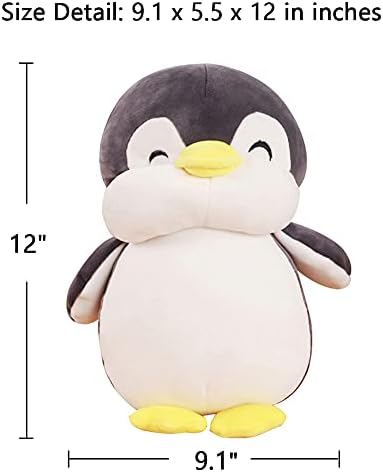12 Inch Gray Stuffed Penguin Plush Toy 1