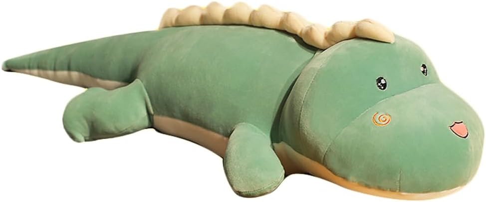 Green Dinosaur Plush Pillow for Kids
