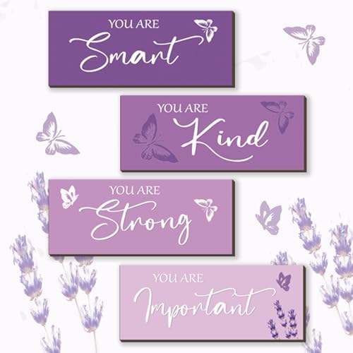 Elegant Purple Butterfly Wall Decor Set