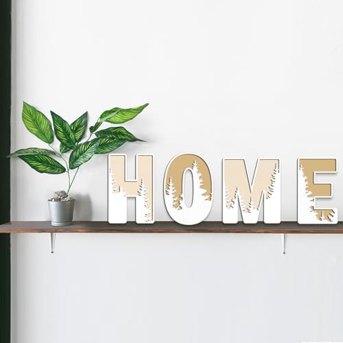 Woodland Layered Wooden Letters 12 Inch