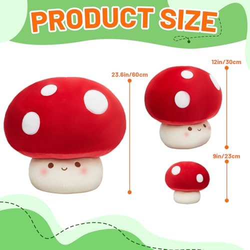 Yulefly 9-Inch Mushroom Pillow Plush
