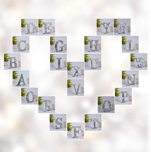 4 Inch Unfinished Wood Letters for Wall Decor