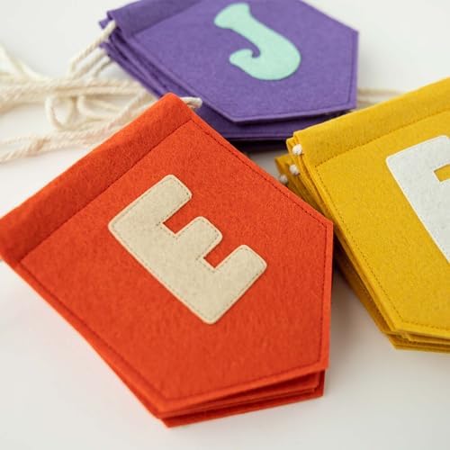 Rosanbella Personalized Name Felt Bunting Banner