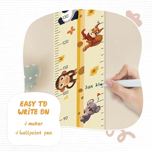 Woodemon Custom Name Growth Chart Wall
