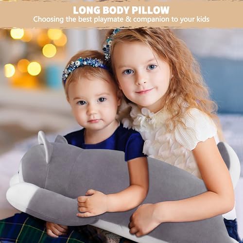 Auspicious Beginning 30 Inch Husky Plush Pillow