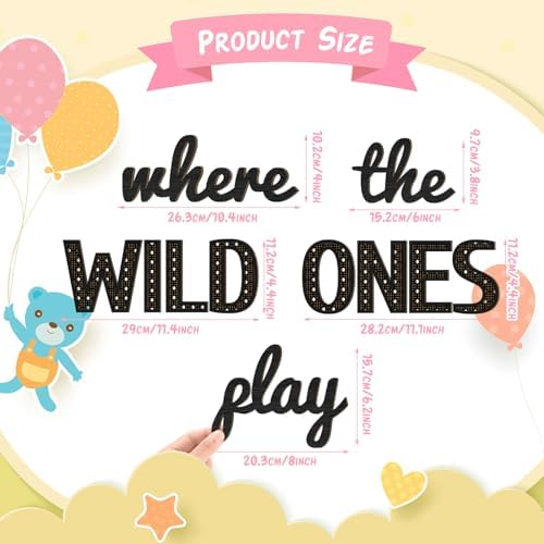 Beeveer Where the Wild Ones Play Wall Sign