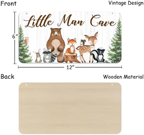 Uflashmi Little Man Cave Wall Sign