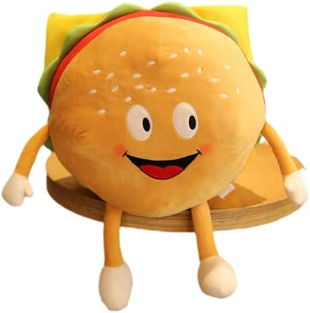GUDVES Hamburger Plush Pillow Toy