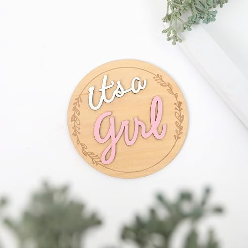 Gender Reveal Wooden Sign - Its A Boy Girl