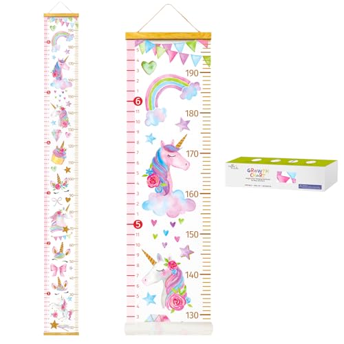 HomeEvolution Kids Growth Chart Unicorn Wall Ruler