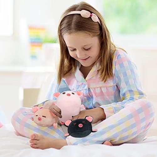 Pig Stuffed Animal Mommy 196 with 3 Plushies