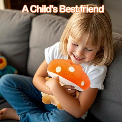 Cute Mushroom Plush Pillow Toy 12 Inch