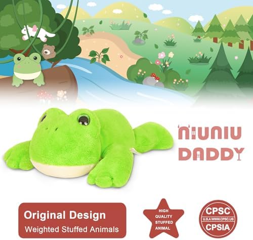 Niuniu Daddy 20 Inch Weighted Plush Frog Toy