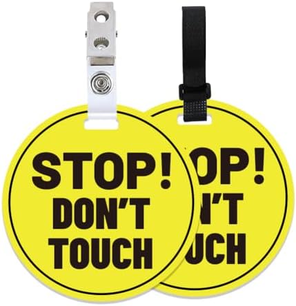 PLIGREAT 2 Pack Yellow Stop Touch Baby Sign