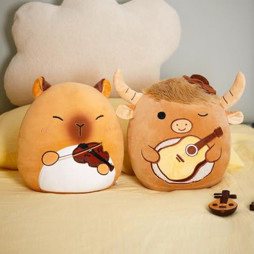 Glow Guards 12 Inch Brown Capybara Plush Pillow