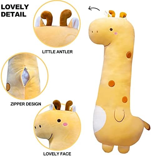 PEACH CAT Giraffe Plush Pillow for Kids