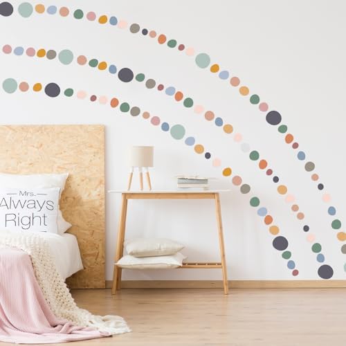 15 Sheet 300 Pcs Irregular Polka Dots Wall Decal