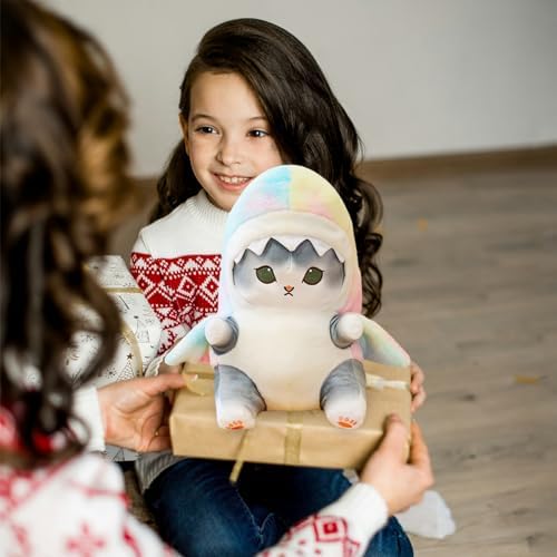 Kawaii Shark Cat Plush Pillow Toy 9 Inch 1