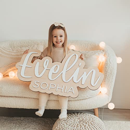 Custom Wooden Baby Name Sign