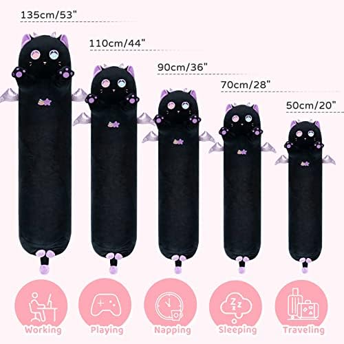 Long Cat Plush Body Pillow for Kids